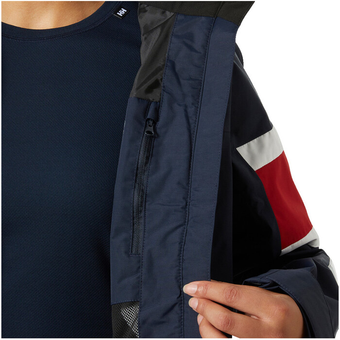 2024 Helly Hansen Mujer Salt Original Chaqueta De Vela 34426 - Navy